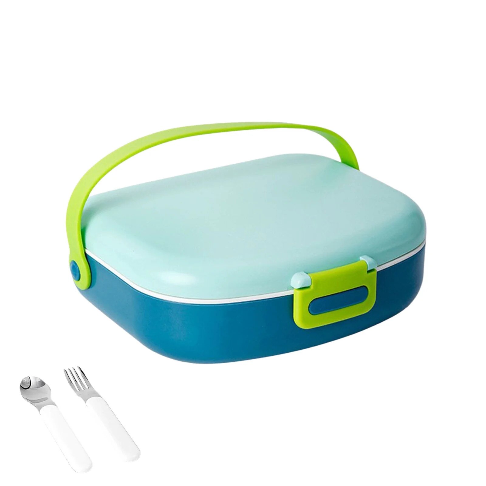 Cutie alimentara set, bento, 4 compartimente, plastic, multicolor