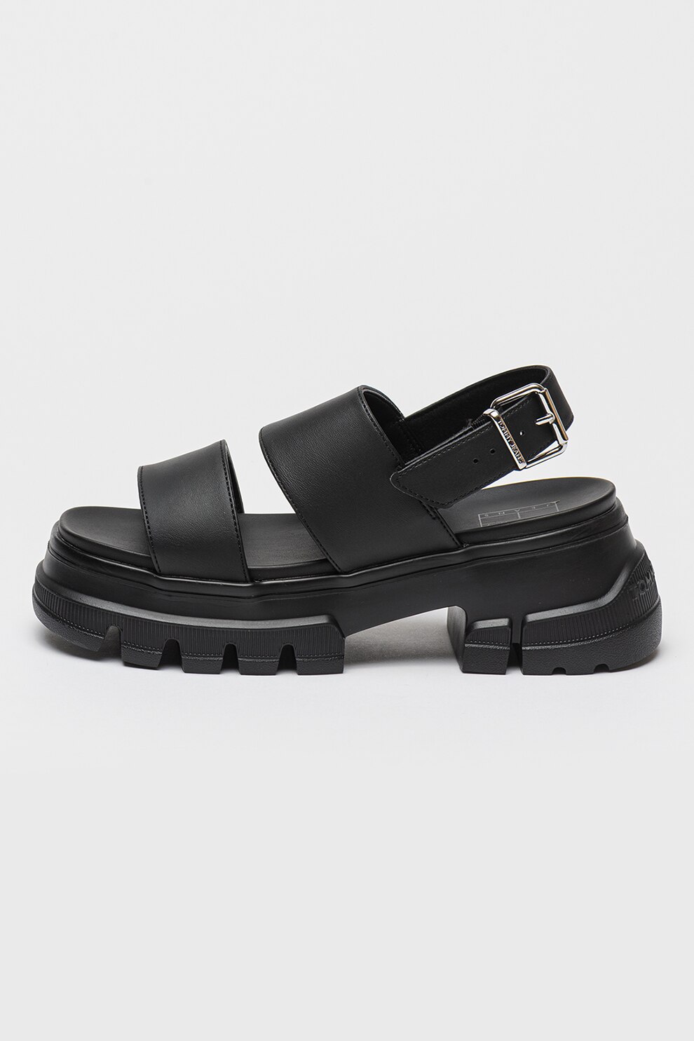 Tommy Jeans, Sandale cu aspect masiv City, Negru, 37