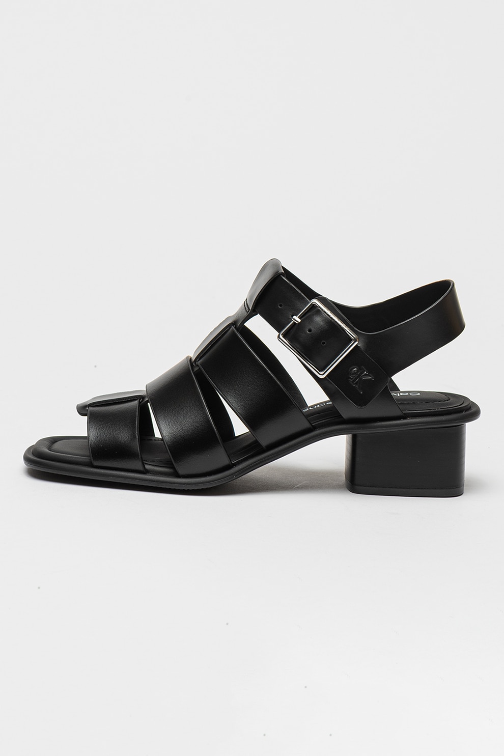 CALVIN KLEIN JEANS, Sandale din piele ecologica, Negru, 36