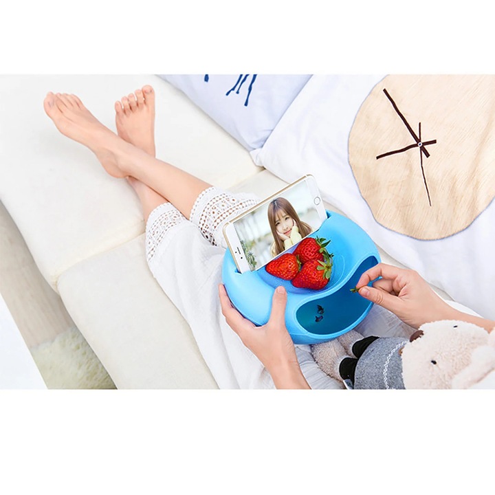 Bol pentru depozitare YANYXR albastru 11x21.5cm pentru seminte si fructe uscate