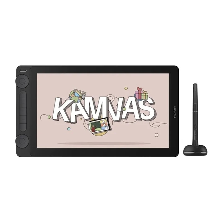 Tableta grafica Huion Kamvas 13 GEN 3 GS1333, cu Display, Presiune 16384, 5080lpi, Negru