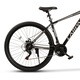 Bicicleta MTB cu Roti de 29", Echipare Shimano/Saigaun, 21 Viteze, Manete Rotative Shimano, negru/gri, Mountain Bike Carpat Spartan Genius cu Frane Disc, Cadru Aluminiu cu Cabluri integrate