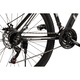 Bicicleta MTB cu Roti de 29", Echipare Shimano/Saigaun, 21 Viteze, Manete Rotative Shimano, negru/gri, Mountain Bike Carpat Spartan Genius cu Frane Disc, Cadru Aluminiu cu Cabluri integrate