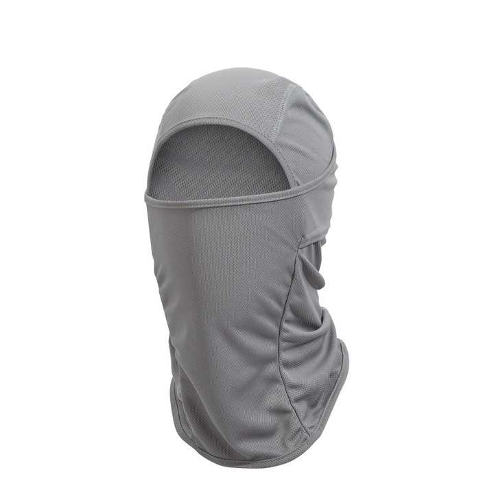 Cagula TREXORA, accesoriu moto, protectie solara, ultra-subtire, bumbac, gri, marime universala