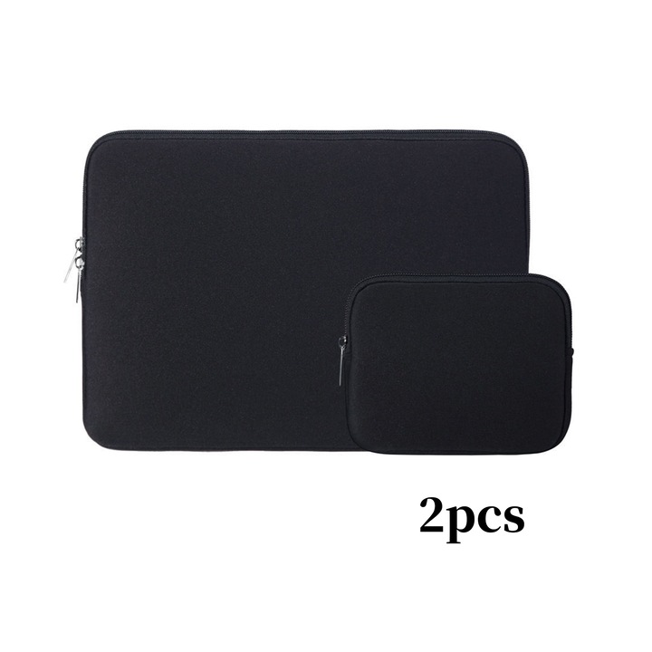 Geanta laptop TREXORA, 14 inch, rezistenta la zgarieturi si socuri, neagra, tip servieta