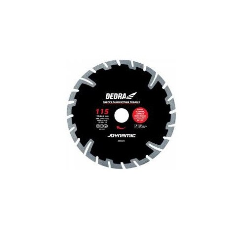Disc diamantat segmentat cu Super segmenti 230 mm / 22,2 mm Dynamic DEDRA