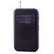 Radio portabil 8138 cu 3 benzi de receptie AM FM SW, alimentare 2 x baterii AA incluse, negru