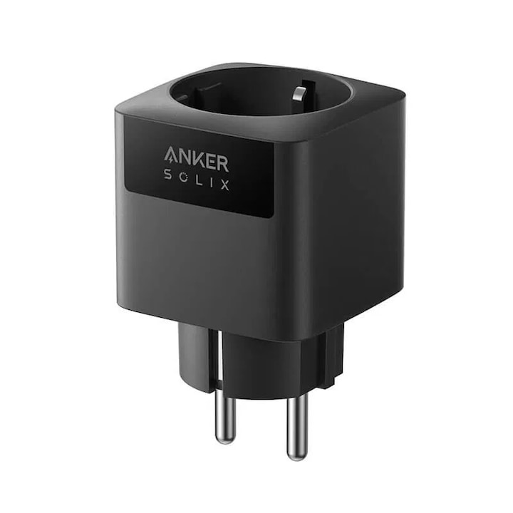 Умен контакт Anker Solix, Wi-Fi, Bluetooth, 2500W максимална мощност, Мониторинг на енергия