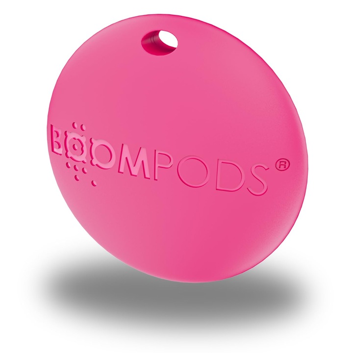 Boompods kutyafigyelő eszköz, mini Bluetooth GPS nyomkövető, rózsaszín