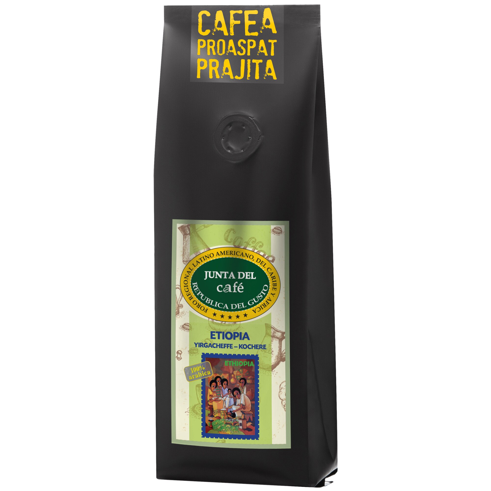 Cafea Proaspat Prajita, 800 gr, Etiopia Yirgacheffe, 100% Arabica, macinata