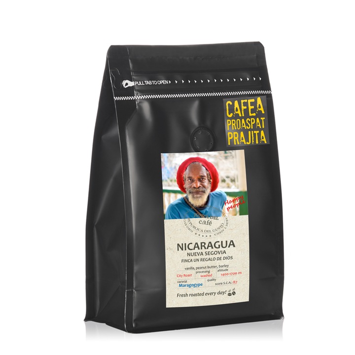 Frissen pörkölt kávé, 500 gr, Nicaragua Maragogype Specialty Coffee, 100% Arabica, őrölt
