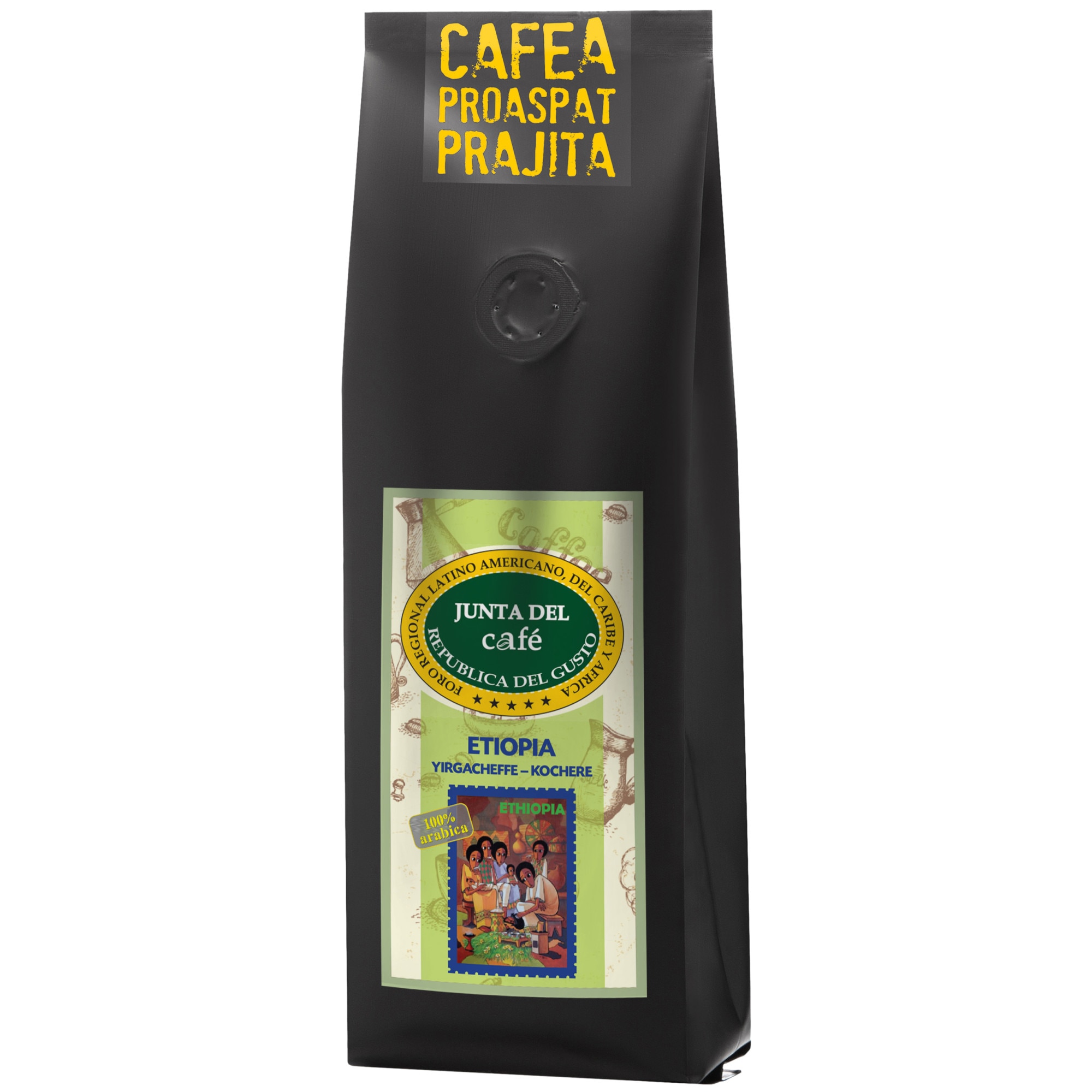 Cafea Proaspat Prajita, 500 gr, Etiopia Yirgacheffe, 100% Arabica, boabe