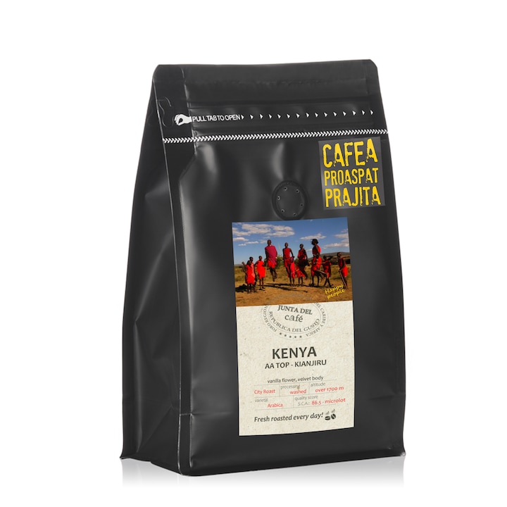 Прясно изпечено кафе Kenya AA Specialty Coffee, 100% арабика, 250гр