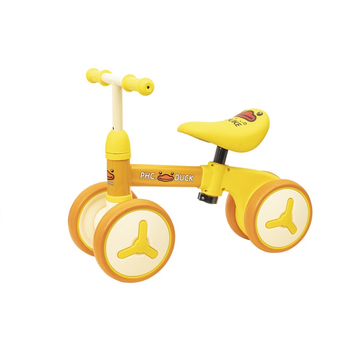 Детска триколка без педали, жълта метална рамка Z-TOOLS / ZTS8395