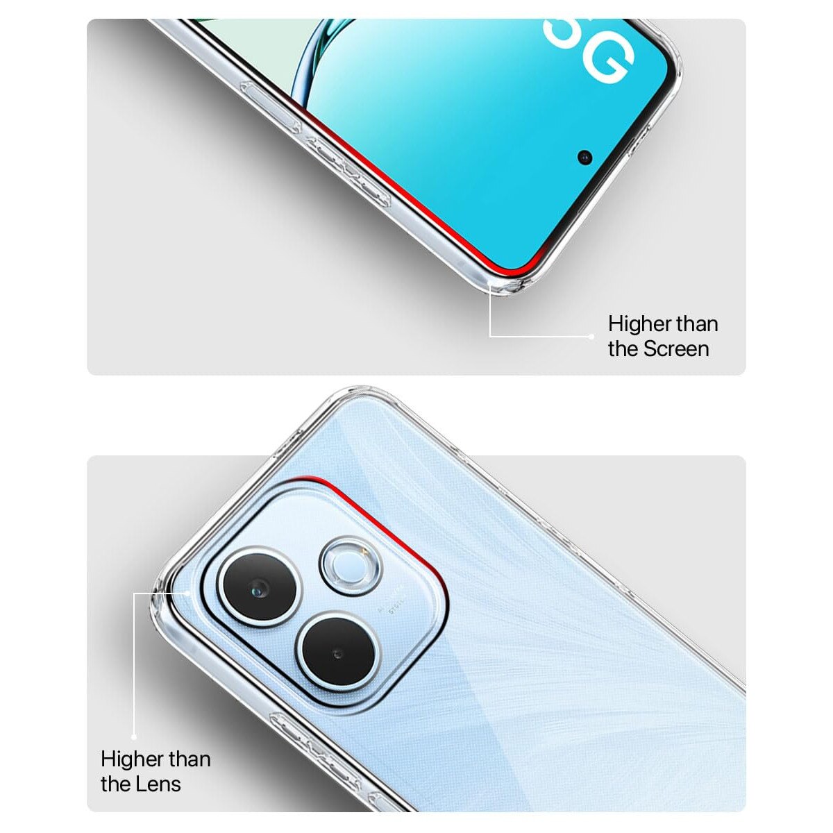Husa pentru Oppo A5 Pro 5G Anti-Shock 1.5mm cu protectie lentile Transparent