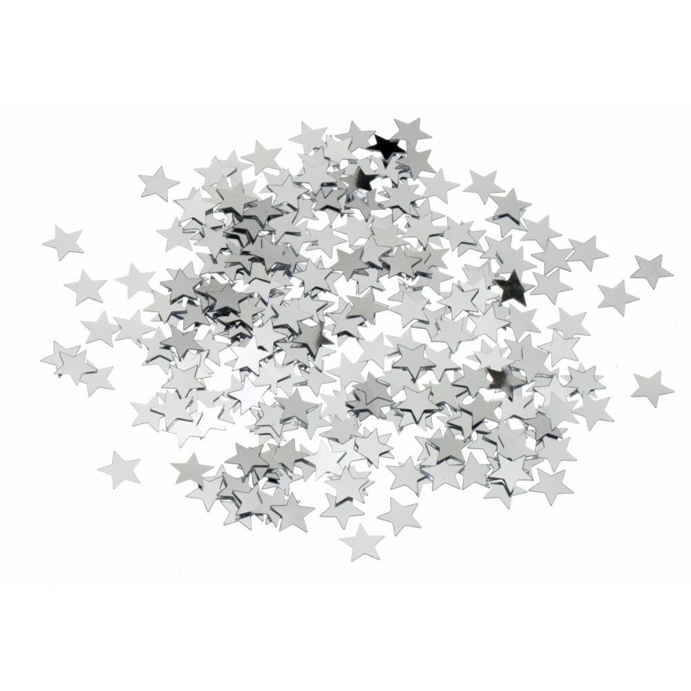 Confeti folie stelute argintii, Radar, 100 gr