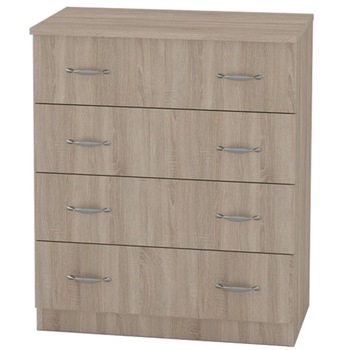 Comoda 4 Sertare, 4B, 72x39x85cm, Sonoma Comoda 4 Sertare, 4B, 72x39x85cm, Sonoma