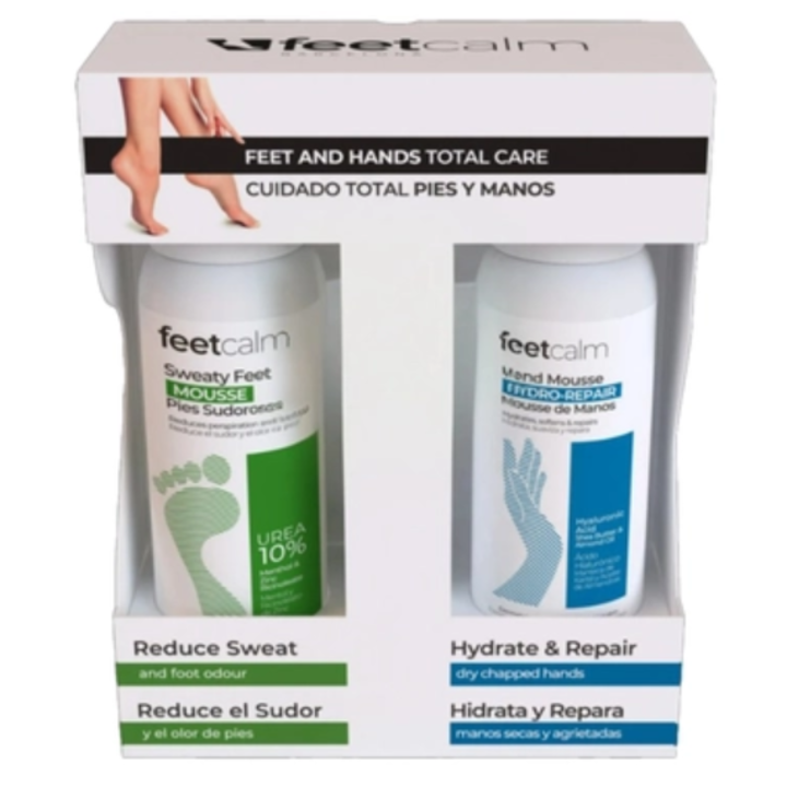 Feet Calm kéz- és lábápoló készlet, 15% karbamid tartalommal