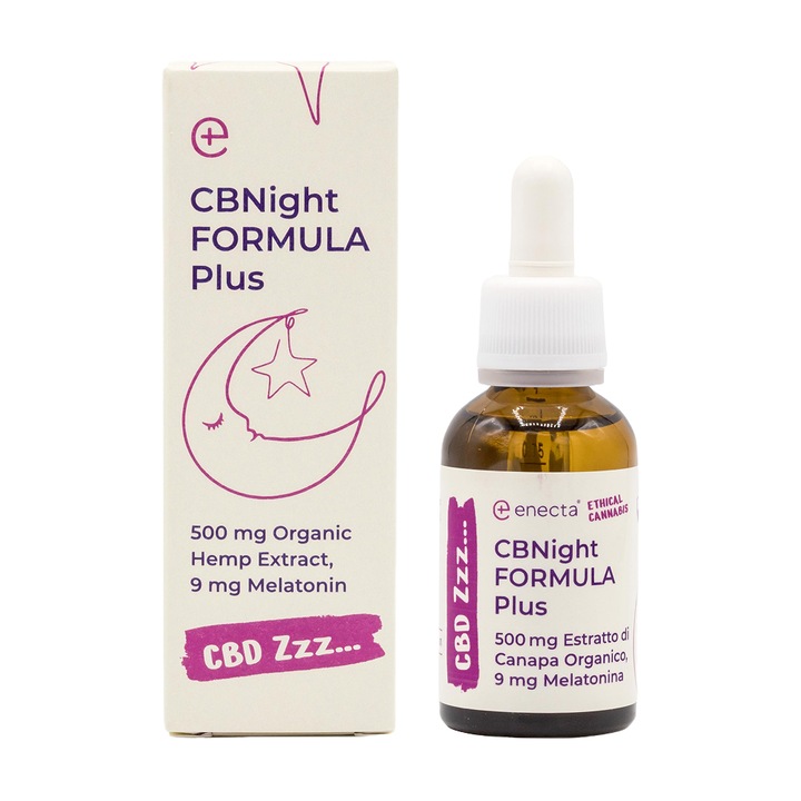 Formula Enecta CBNight Plus 250mg CBN + 250mg CBD + 9mg Melatonina (30ml)
