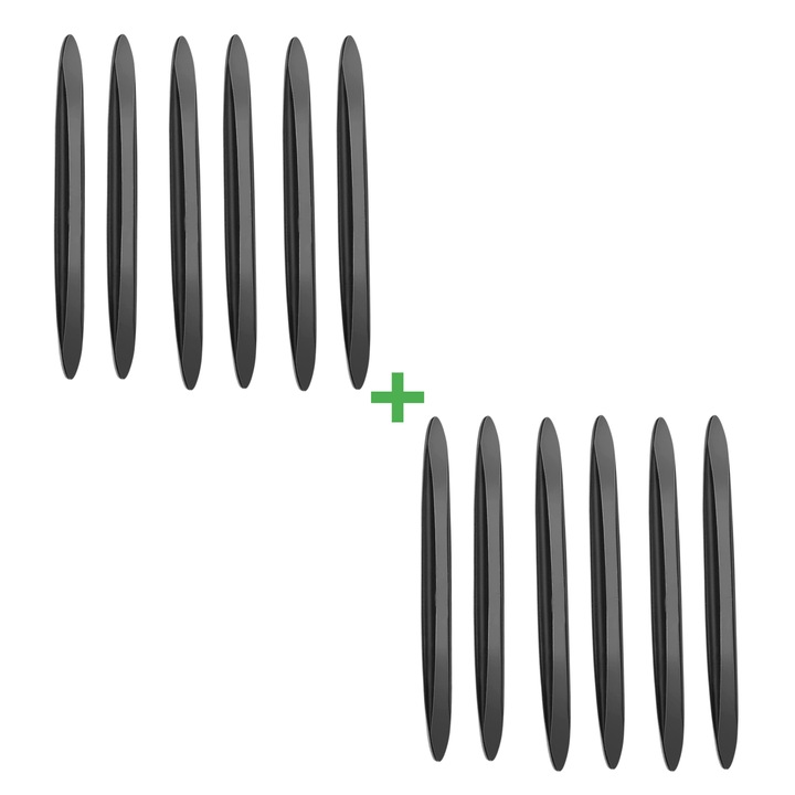 Gumírozott szilikoncsíkok - 12 db, védi a célzott területeket a karcolásoktól, 3M rögzítés, H14 x M 0,6, S 1,5 cm