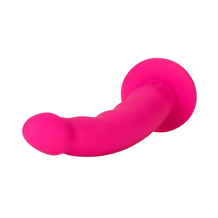 Jucarie Anala cu Vibrator Bullet, Silicon, 10 Moduri de Vibratie, 15.5 cm, Rezistent la Apa, Roz