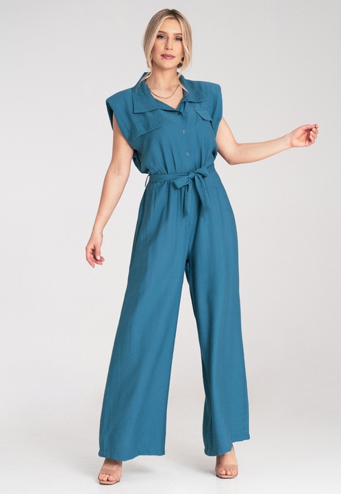 Salopeta dama, Figl, eleganta, albastra, material formal, One Size INTL