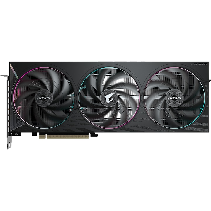 Видеокарта GIGABYTE AORUS GeForce RTX 5060 ELITE 8G, GDDR7, 128-битова, Черна