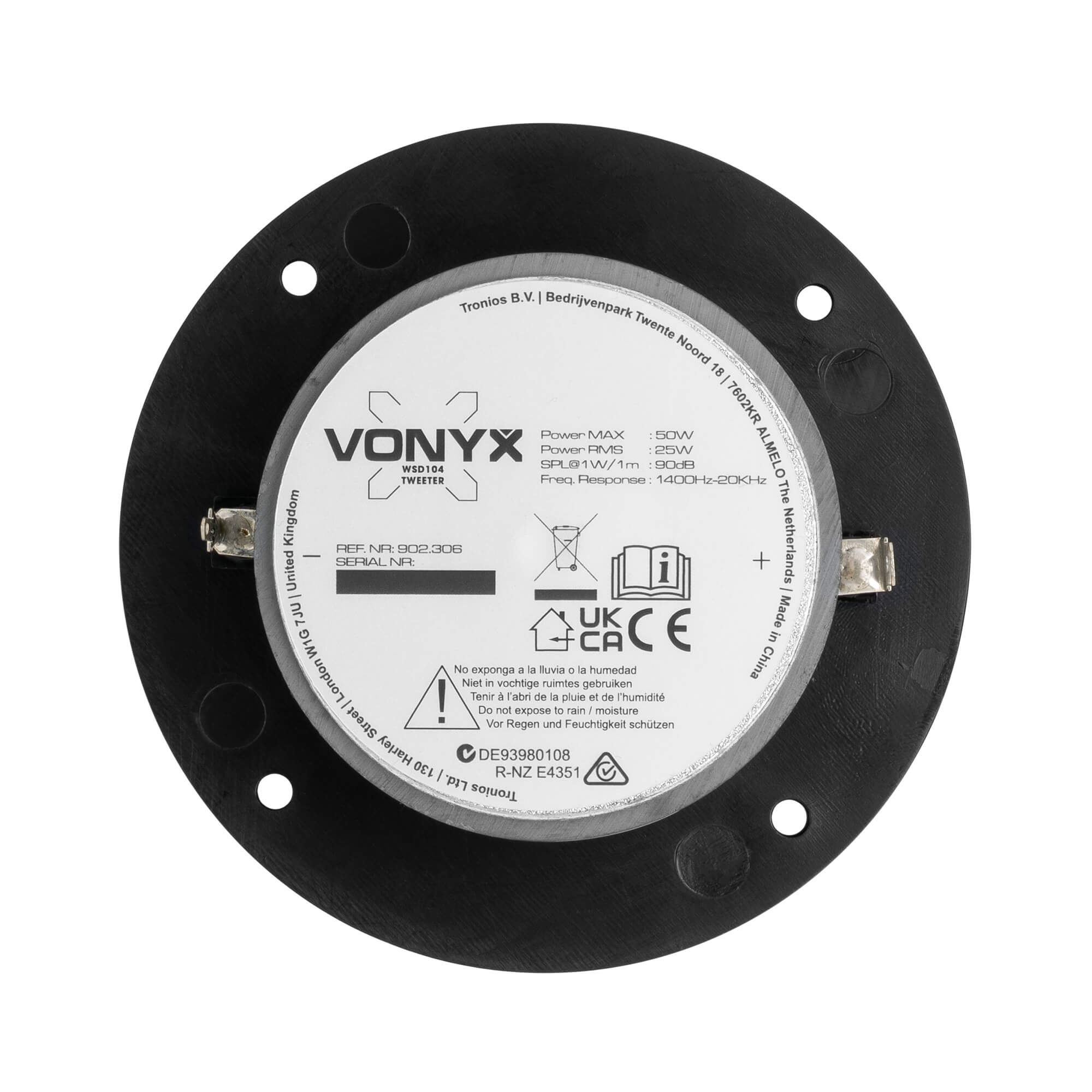 Tweeter Vonyx WSD104 de 50W