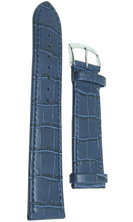 Morellato Juke Alligatore szíj, 22 mm, kék, rozsdamentes acél csattal