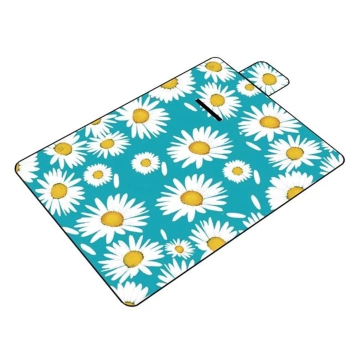 Patura Picnic, Model Margarete, 150x150cm, Bleu