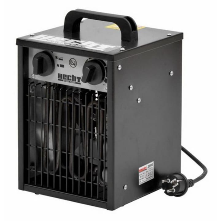 Hecht 3502 hősugárzó, Ventilátorral és termosztáttal, 2000 W, 20m3