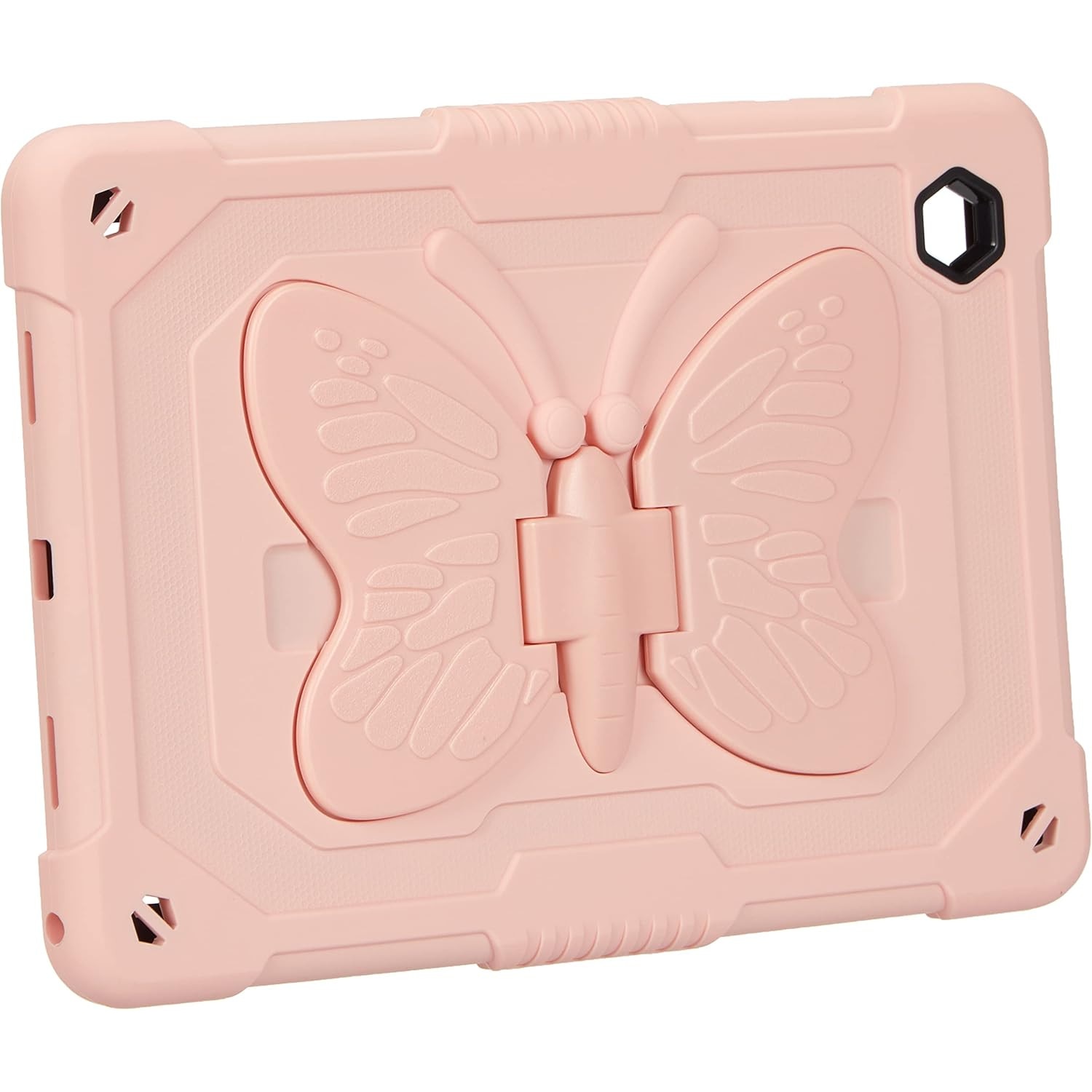 Husa premium Sigloo pentru Apple iPad Mini 7/6 (2024/2021), 8.3", Protectie Completa, Suport Creion, Stand Fluture, Curea Umar, Anti-Soc, Roz