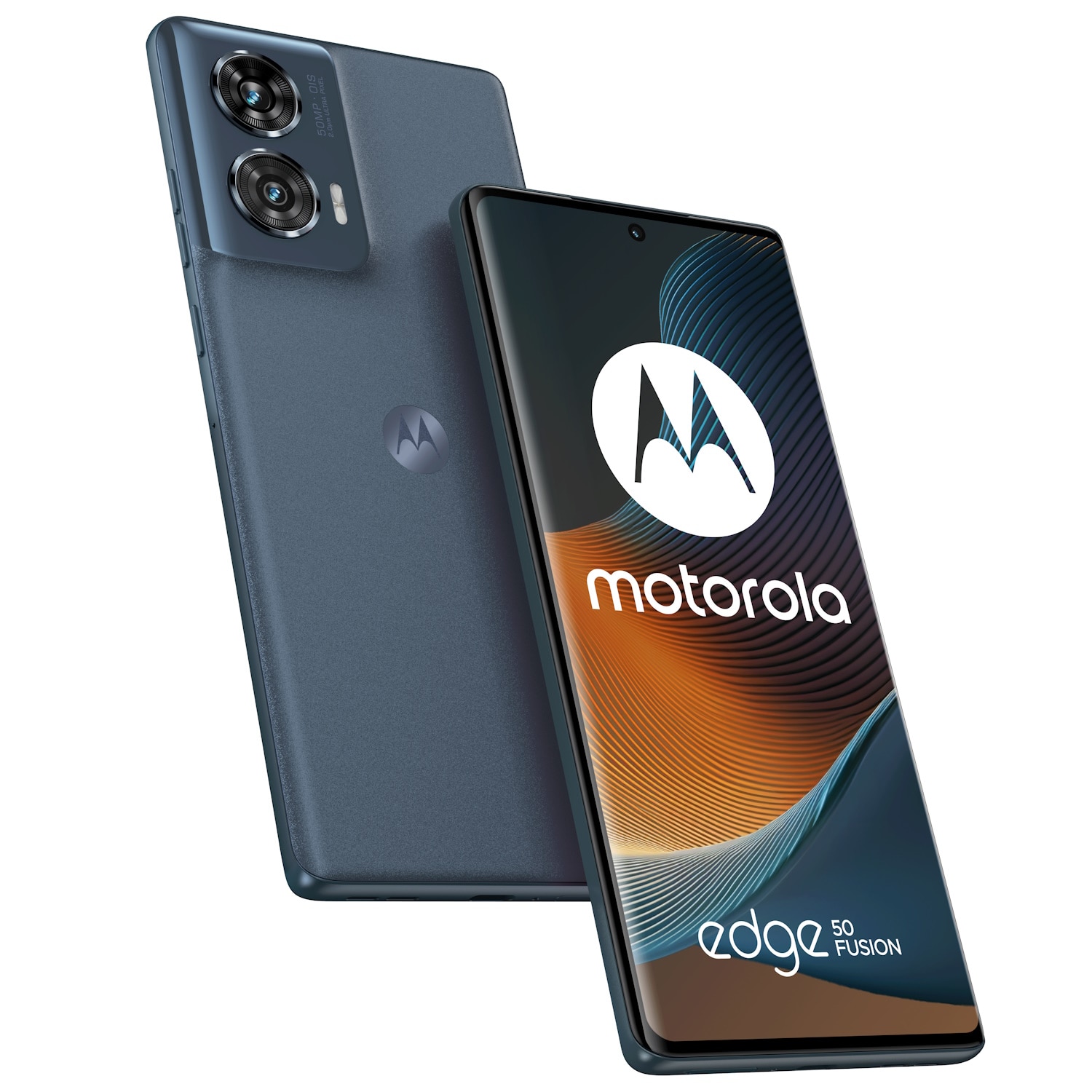 Telefon mobil Motorola Edge 50 Fusion, Dual SIM, 256GB, 8GB, 5G, Forest Blue