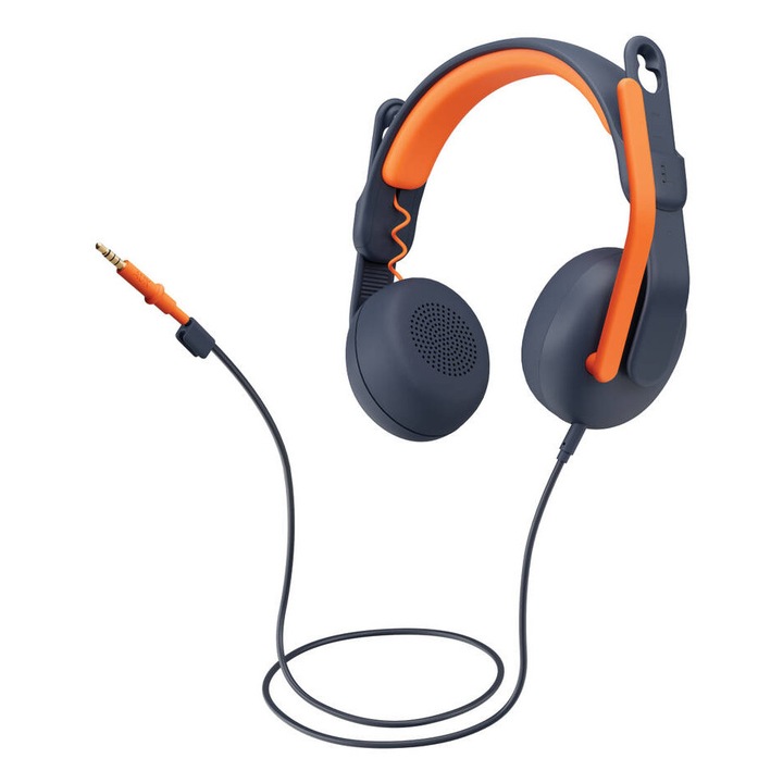 Logitech Zone Learn fejhallgató - Classic WW-9006 fülre szerelhető, Aux csatlakozóval, kék