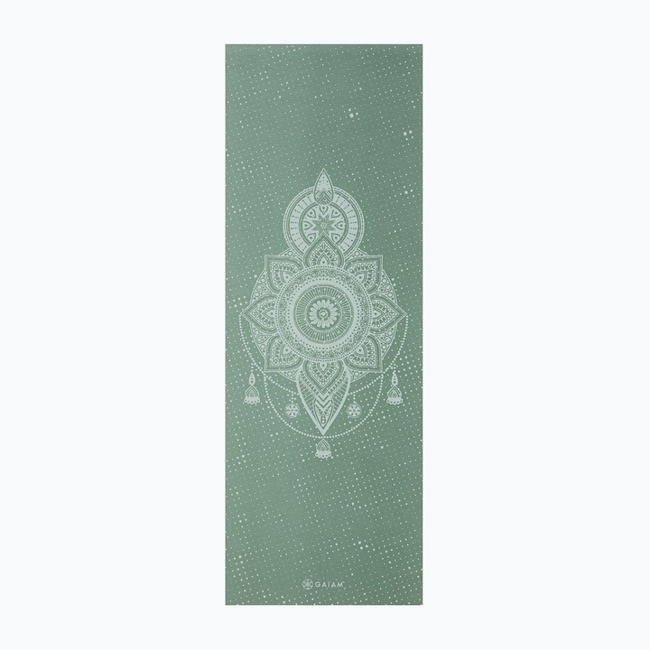 Gaiam Celestial Green jógaszőnyeg, 173x61x0,5cm, zöld, 5mm