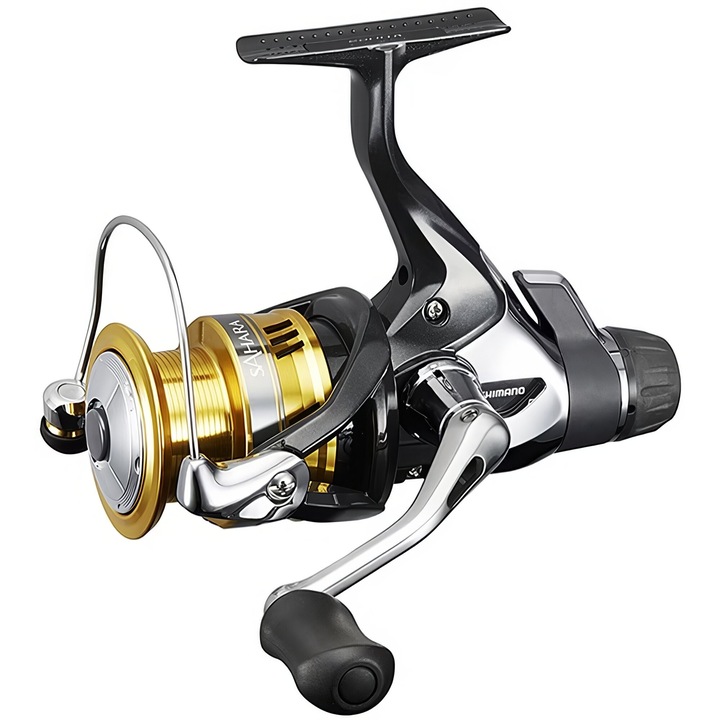 Shimano Sahara RD 2500 pergető orsó, 4 csapágy, 2 kg fék, 275 g, fekete-ezüst-arany