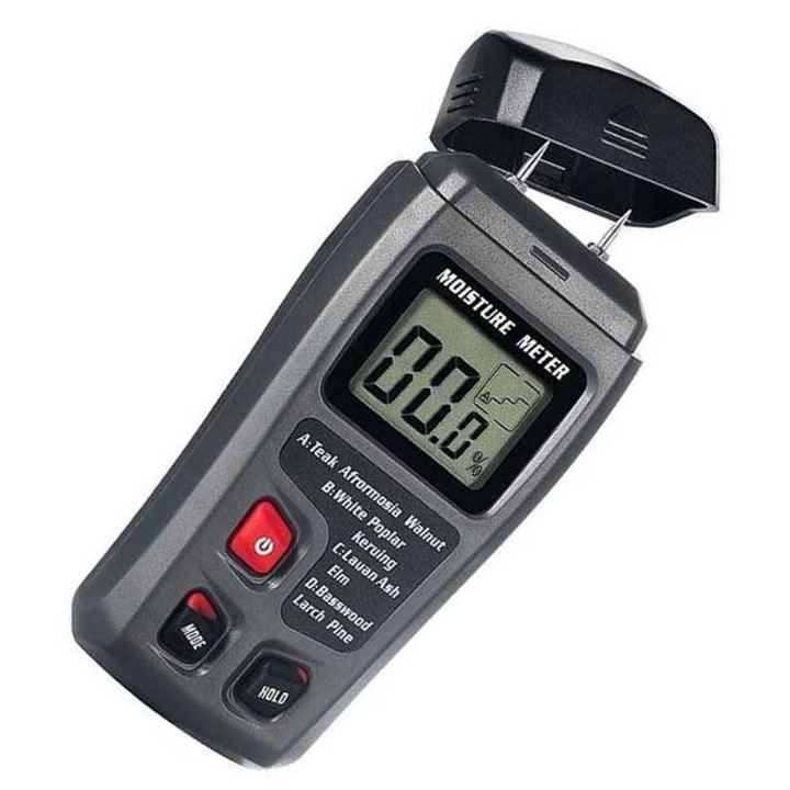 Tester pentru detectarea gradului de umiditate din lemn, display digital, negru, Dactylion®