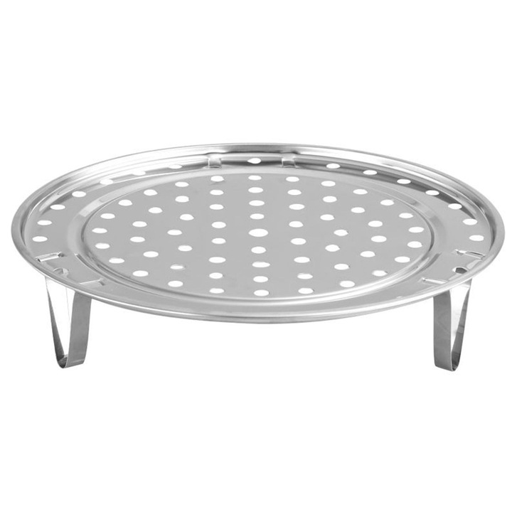 Cysfetena Aparat De Gatit La Abur Din Otel Inoxidabil Cu Picioare Detasabile, Aparat De Gatit La Abur Pentru Cartofi Si Aparat De Gatit La Abur Din Bambus Pentru Gatit La Abur, Suport Pentru Gatit Paine, Accesorii De Bucatarie Pentru Oale