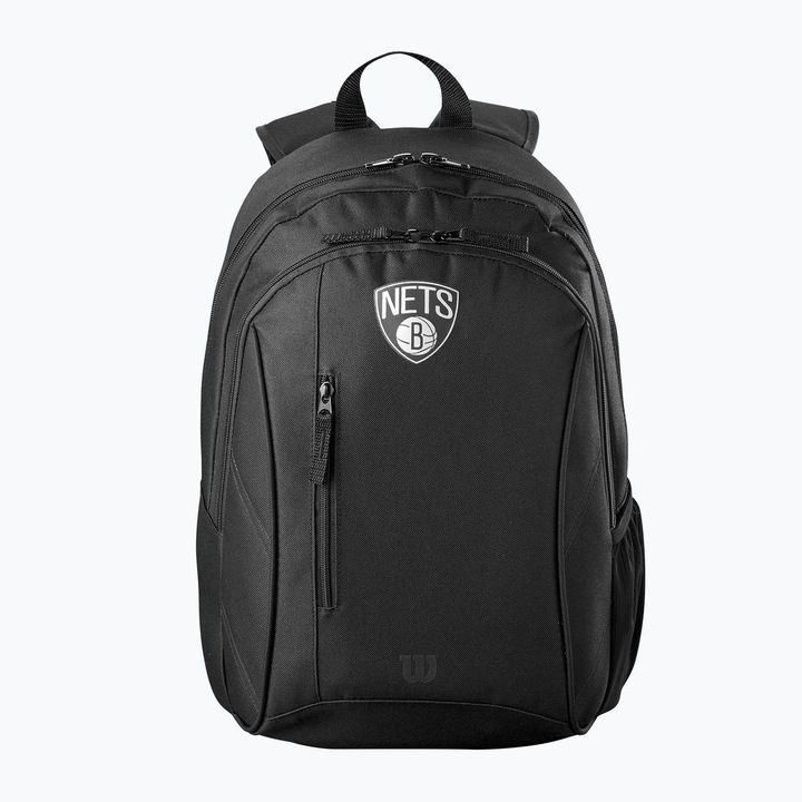 Rucsac de baschet Wilson NBA Team Brooklyn Nets 30L, negru, 47x30x20cm