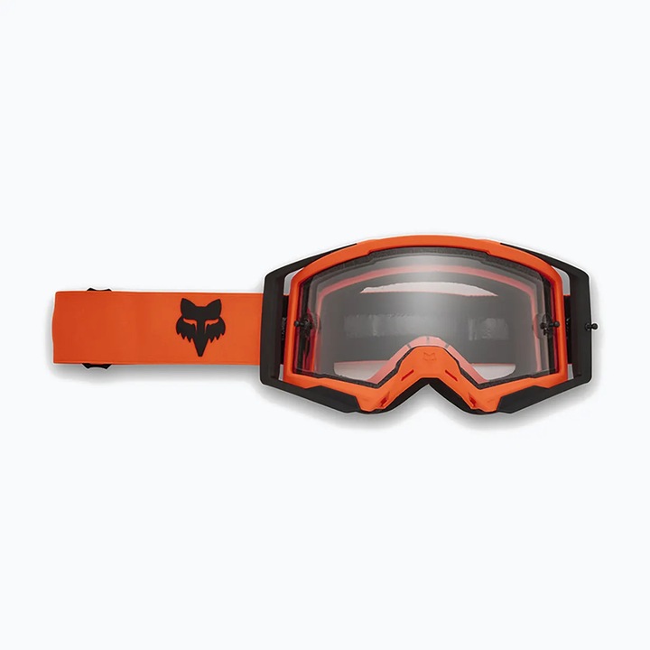 Fox Airspace Enduro sportszemüveg, fekete-narancssárga, füstös lencsékkel, cserélhető lencsével