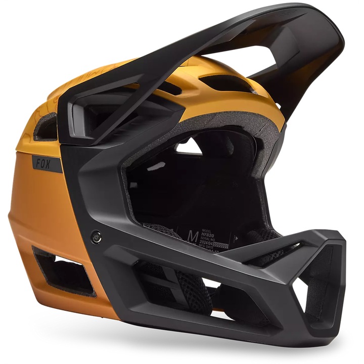 FOX Proframe MIPS teljes arcmaszkos bukósisak, fokozott védelem, optimális szellőzés, fekete szín, standard méret