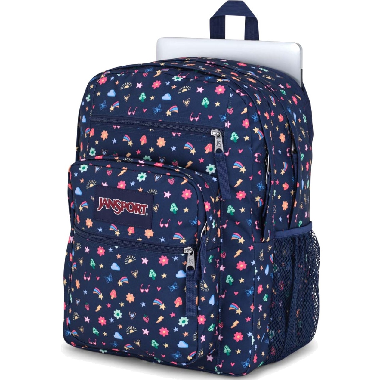 Ghiozdan pentru laptop, JanSport, 34 L, 43x33x25 cm, poliester, bleumarin