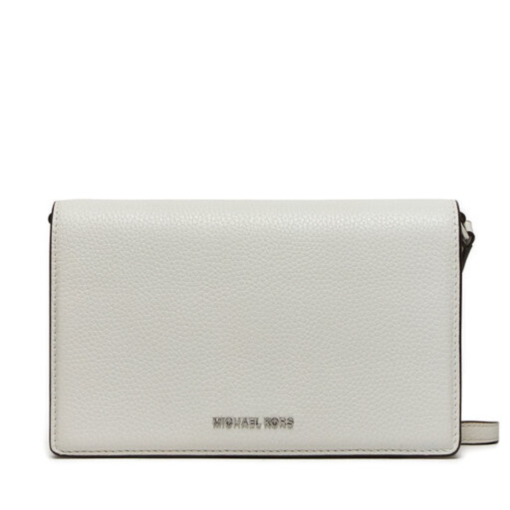 MICHAEL Michael Kors Jet Set táska, fehér, 21x13,5x4,5cm, valódi bőr, kicsi