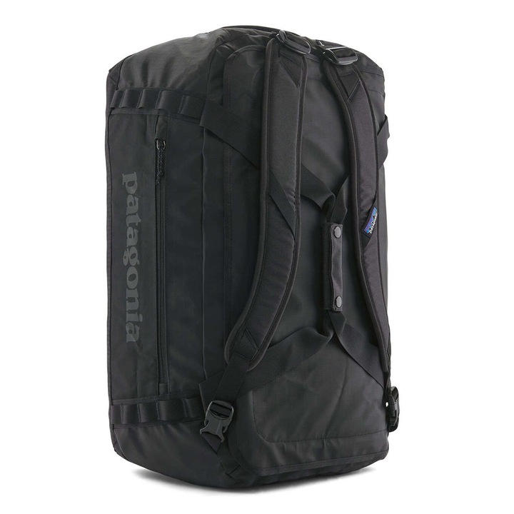 Пътна чанта Patagonia Black Hole Duffel 55 л, 2 в 1, водоустойчива, черна