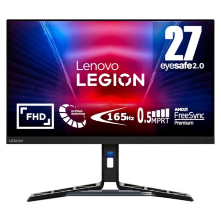 Lenovo R27i-30 monitor, 27 hüvelyk, IPS, Full HD, 165Hz, fekete