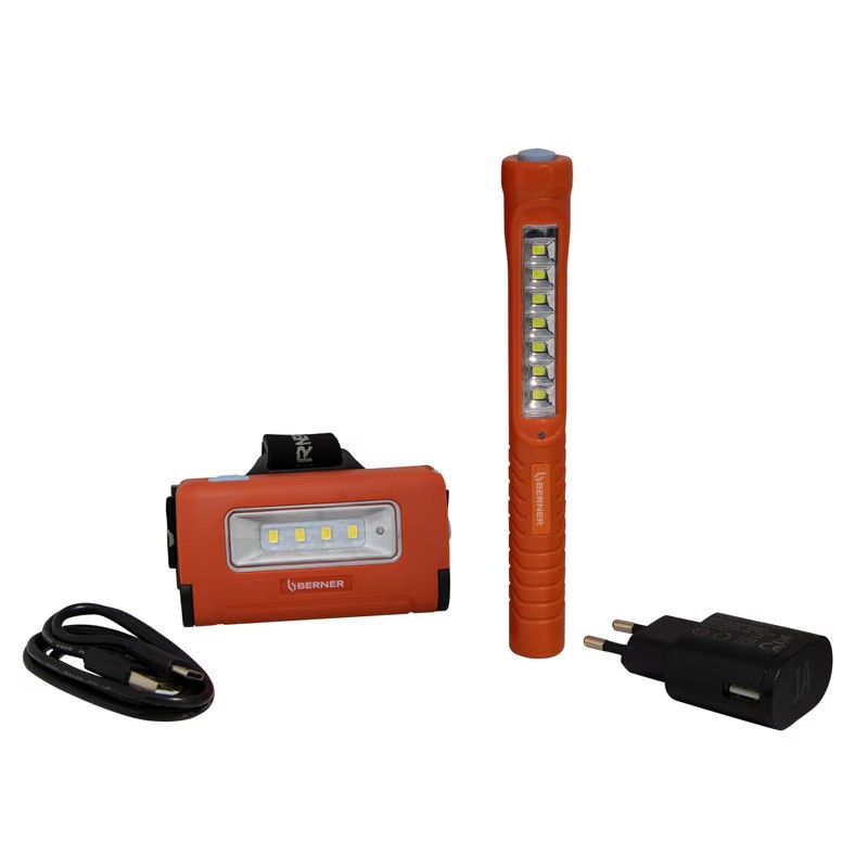Lanterna LED Berner, USB-C, rezistent la stropire, alimentare cu