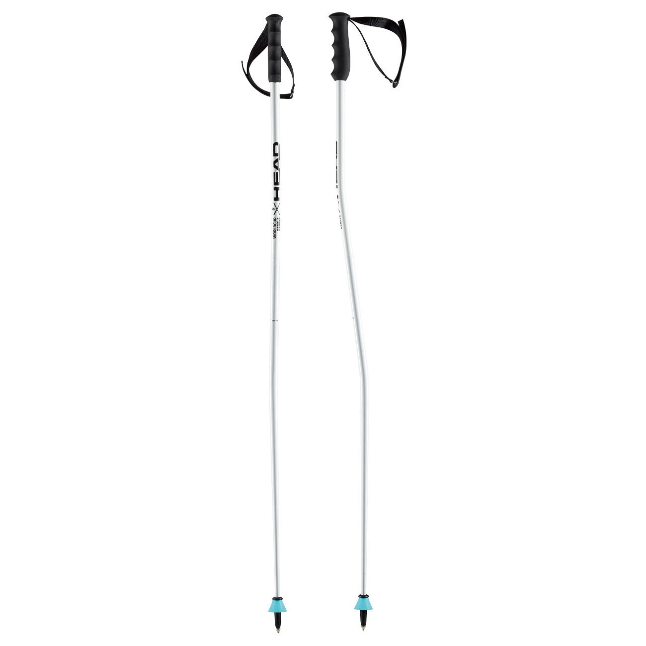 Set 2 bete ski Head Worldcup SG, 130cm, aluminiu, negru/argintiu