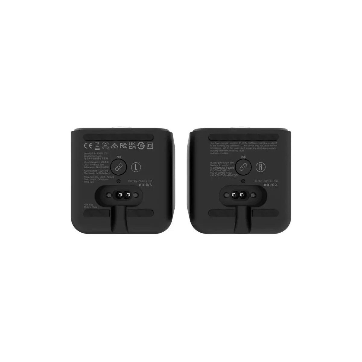 Boxe Klipsch Flexus, activa, 50W, 2.4Ghz Wireless, negru, 105x171x110mm, set 2 buc.