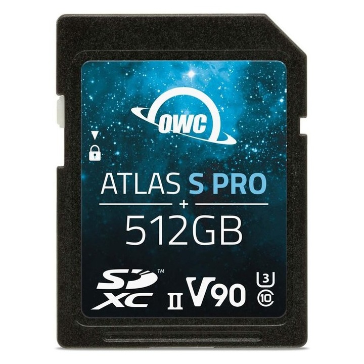 OWC SDXC Atlas S Pro 512GB UHS-II V90 memóriakártya 290/275 MB/s