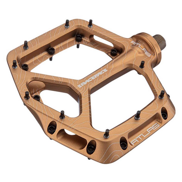 Pedale bicicleta RACE FACE Atlas 22, auriu, 114x101mm